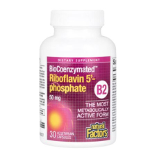 Natural Factors, BioCoenzymated™, B2, Riboflavin 5'-Phosphate, 50 mg, 30 Vegetarian Capsules in Pakistan