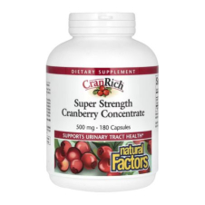 Natural Factors, CranRich, Cranberry Concentrate, Super Strength, 500 mg, 180 Capsules in Pakistan