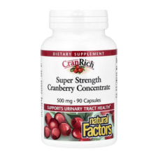 Natural Factors, CranRich®, Cranberry Concentrate, Super Strength, 500 mg, 90 Capsules in Pakistan