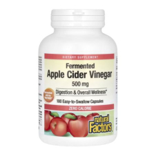 Natural Factors, Fermented Apple Cider Vinegar, 500 mg, 180 Easy to Swallow Capsules in Pakistan