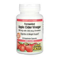 Natural Factors, Fermented Apple Cider Vinegar, 500 mg, 90 Vegetarian Capsules in Pakistan