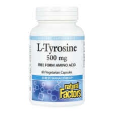 Natural Factors, L-Tyrosine, 500 mg, 60 Vegetarian Capsules in Pakistan