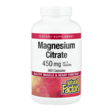 Natural Factors, Magnesium Citrate, 450 mg, 360 Capsules in Pakistan