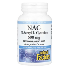 Natural Factors, NAC, N-Acetyl-L-Cysteine, 600 mg, 60 Vegetarian Capsules in Pakistan