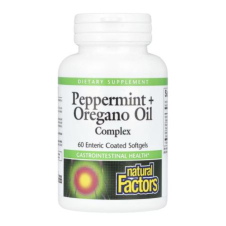 Natural Factors, Peppermint + Oregano Oil Complex, 60 Enteric Coated Softgels in Pakistan