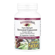 Natural Factors, ResveratrolRich®, Resveratrol Concentrate, Super Strength, 60 Vegetarian Capsules in Pakistan