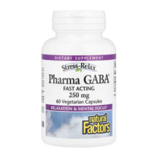 Natural Factors, Stress-Relax®, Pharma GABA®, 250 mg, 60 Vegetarian Capsules in Pakistan
