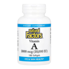 Natural Factors, Vitamin A, 3,000 mcg (10,000 IU), 180 Softgels in Pakistan