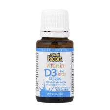 Natural Factors, Vitamin D3 Drops for Kids, Unflavored, 0.5 fl oz (15 ml) in Pakistan